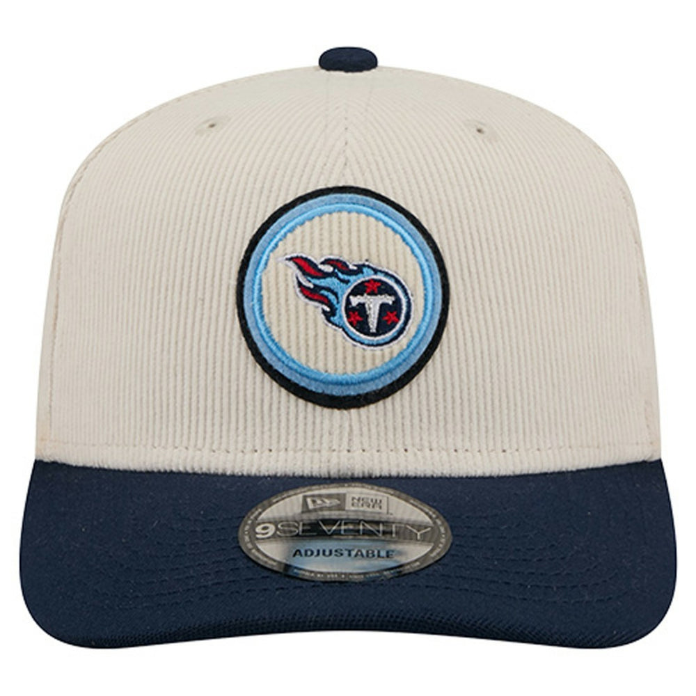 Tennessee Titans New Era Loyal Corduroy 9SEVENTY Adjustable Hat - Stone - NFL