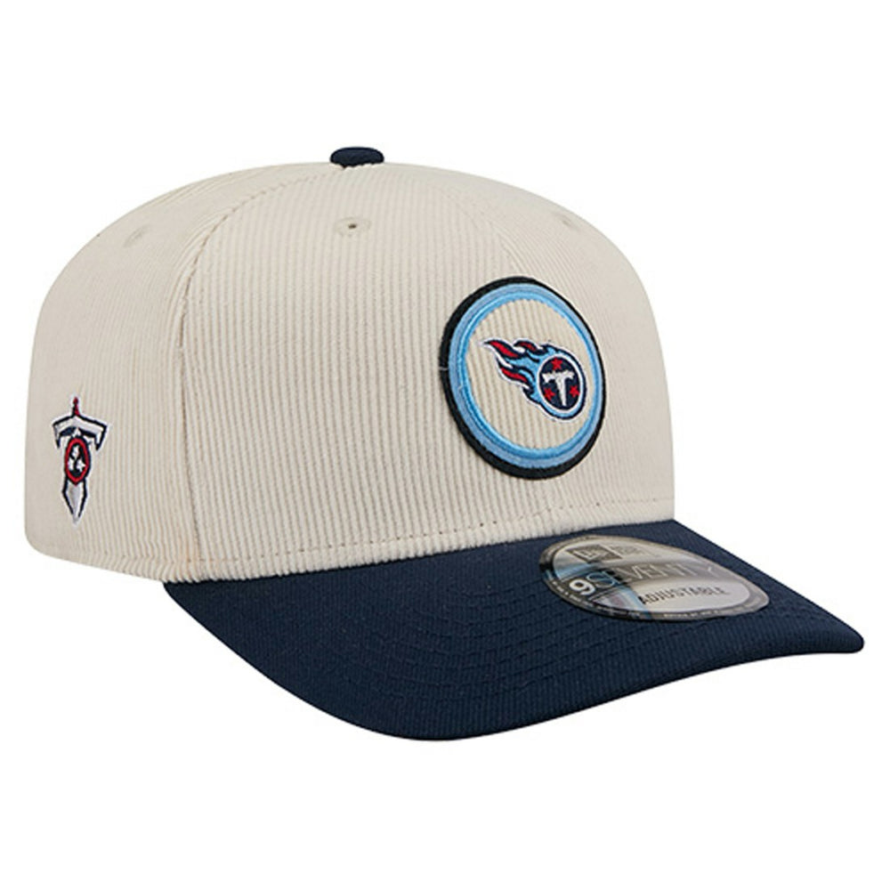 Tennessee Titans New Era Loyal Corduroy 9SEVENTY Adjustable Hat - Stone - NFL
