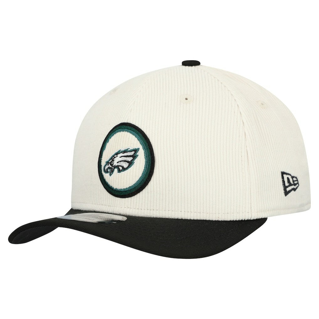 Philadelphia Eagles New Era Loyal Corduroy 9SEVENTY Adjustable Hat - Stone - NFL