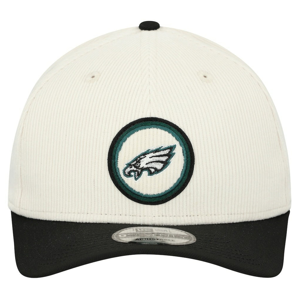 Philadelphia Eagles New Era Loyal Corduroy 9SEVENTY Adjustable Hat - Stone - NFL