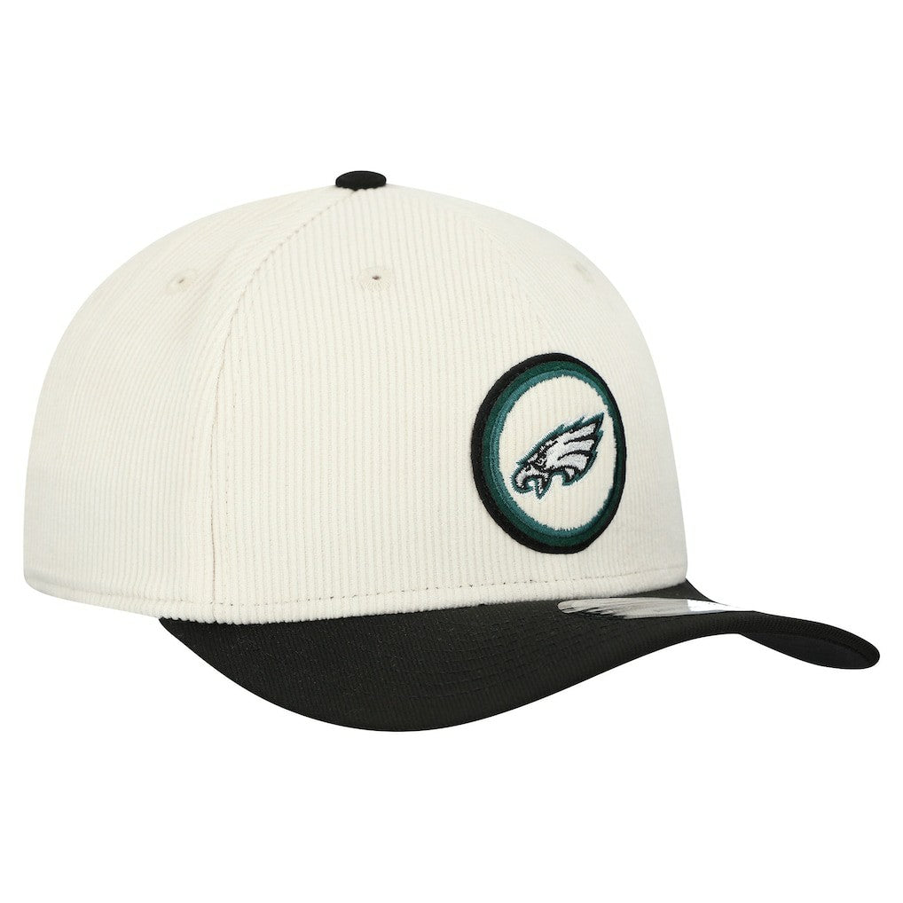 Philadelphia Eagles New Era Loyal Corduroy 9SEVENTY Adjustable Hat - Stone - NFL