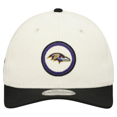 Baltimore Ravens New Era Loyal Corduroy 9SEVENTY Adjustable Hat - Stone - NFL