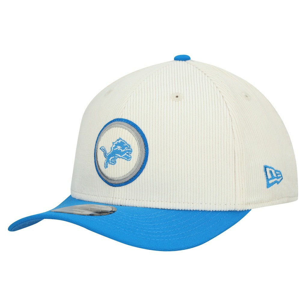Detroit Lions New Era Loyal Corduroy 9SEVENTY Adjustable Hat - Stone - NFL