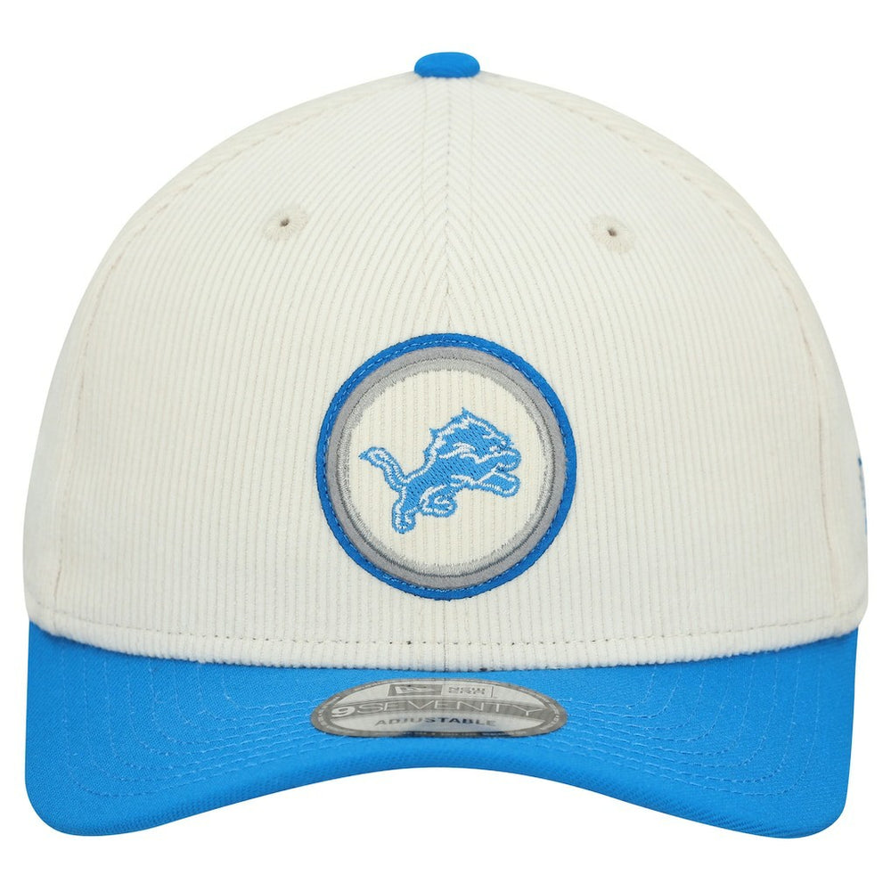 Detroit Lions New Era Loyal Corduroy 9SEVENTY Adjustable Hat - Stone - NFL