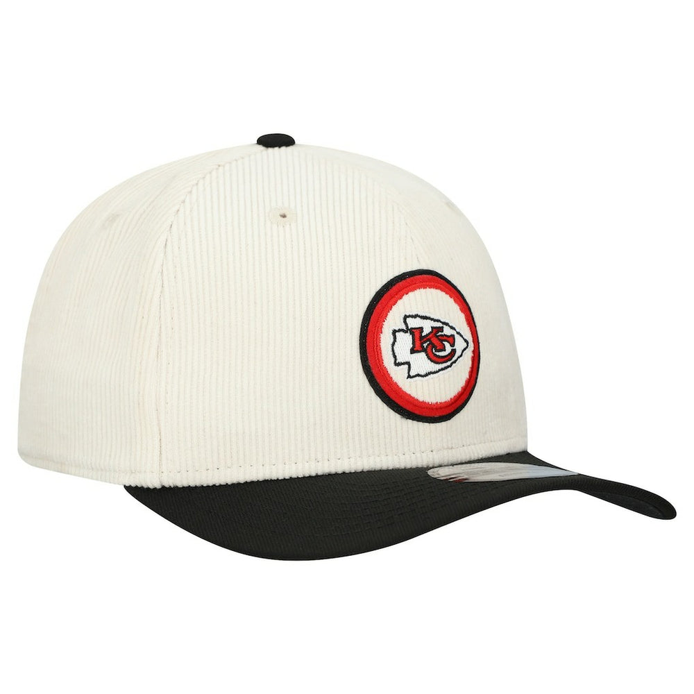 Kansas City Chiefs New Era Loyal Corduroy 9SEVENTY Adjustable Hat - Stone - NFL