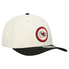 Kansas City Chiefs New Era Loyal Corduroy 9SEVENTY Adjustable Hat - Stone - NFL