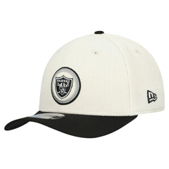 Las Vegas Raiders New Era Loyal Corduroy 9SEVENTY Adjustable Hat - Stone - NFL