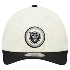 Las Vegas Raiders New Era Loyal Corduroy 9SEVENTY Adjustable Hat - Stone - NFL