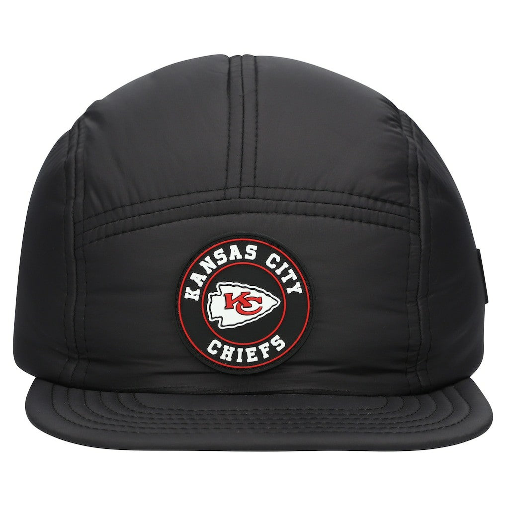 Kansas City Chiefs New Era Quilted Camper Adjustable Hat - Black - NFL