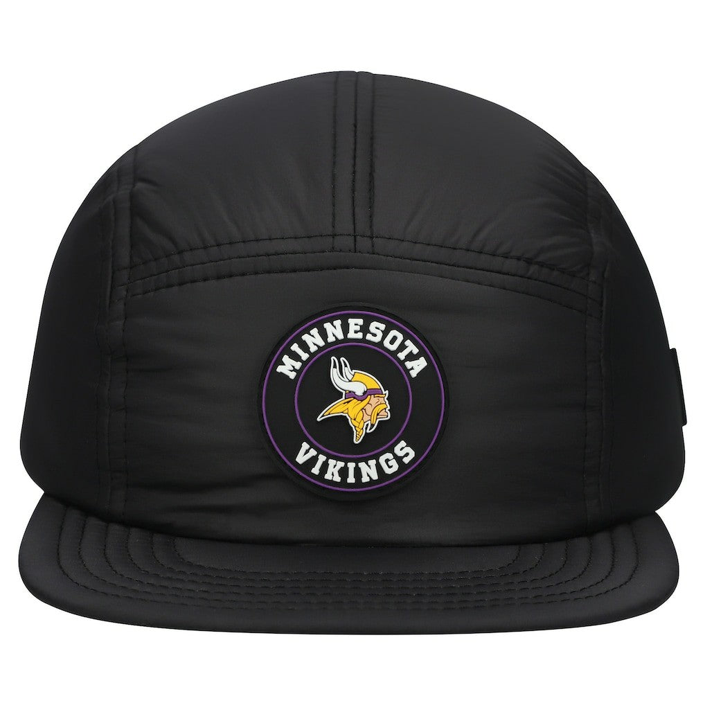 Minnesota Vikings New Era Quilted Camper Adjustable Hat - Black - NFL