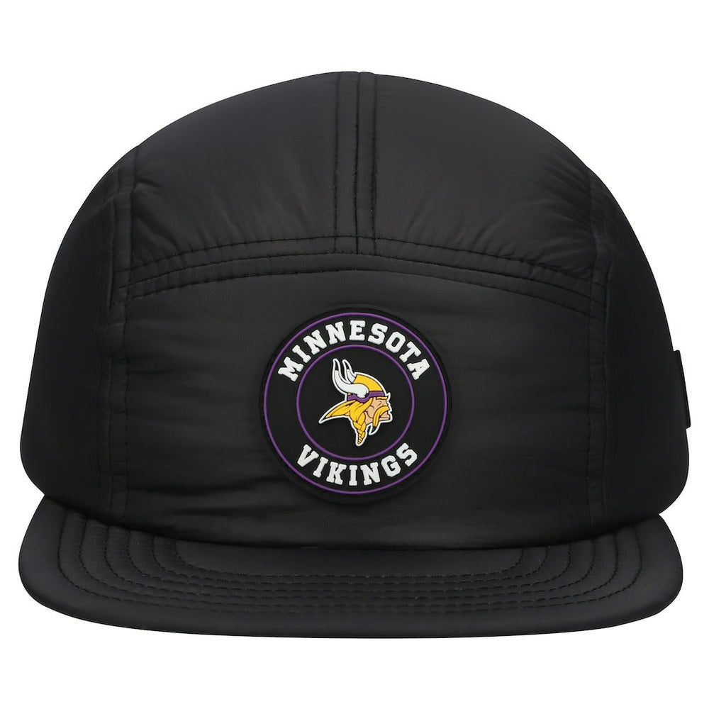 Minnesota Vikings New Era Quilted Camper Adjustable Hat - Black - NFL