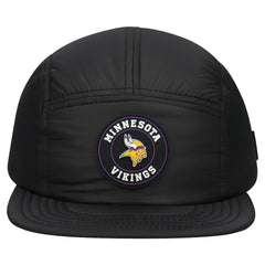 Minnesota Vikings New Era Quilted Camper Adjustable Hat - Black - NFL