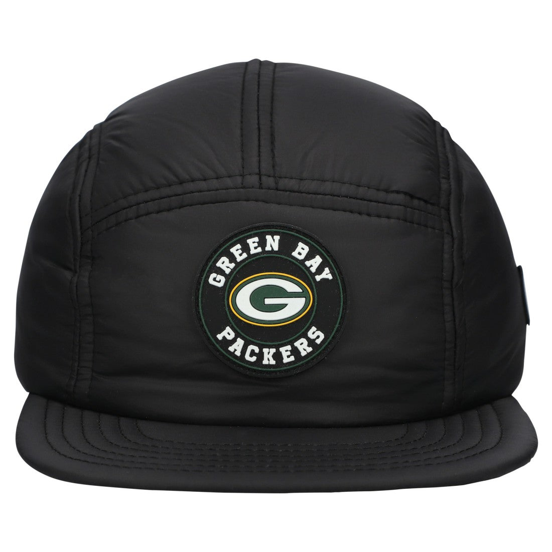 Green Bay Packers New Era Quilted Camper Adjustable Hat - Black - NFL