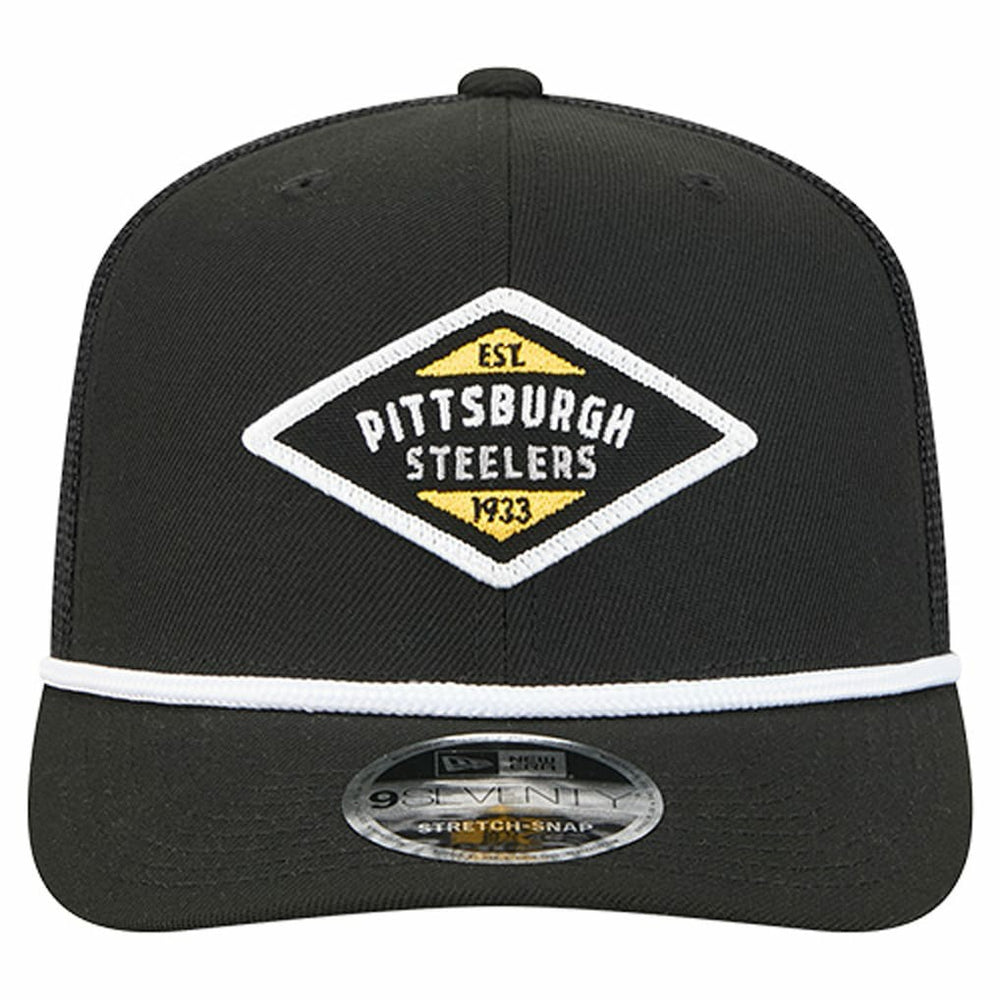 Pittsburgh Steelers New Era Team 9SEVENTY Adjustable Hat - Black - NFL