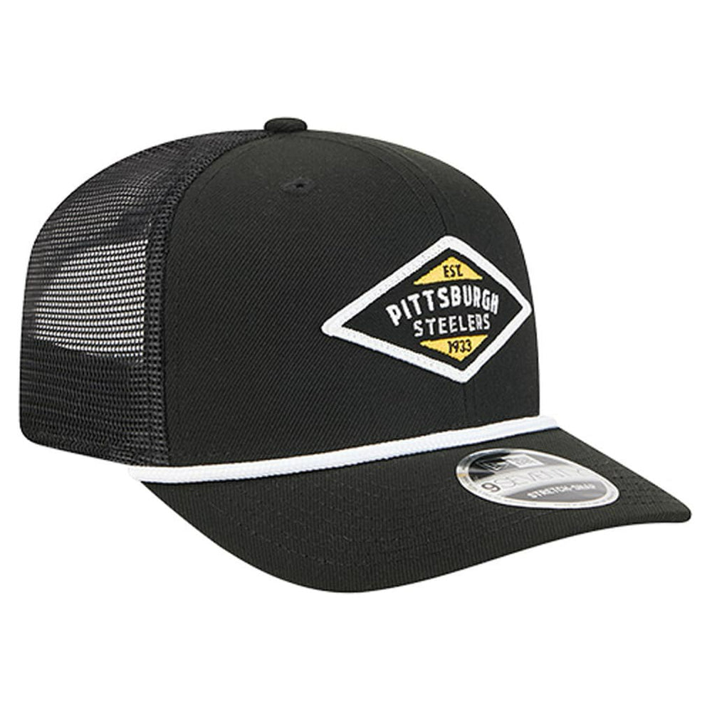 Pittsburgh Steelers New Era Team 9SEVENTY Adjustable Hat - Black - NFL