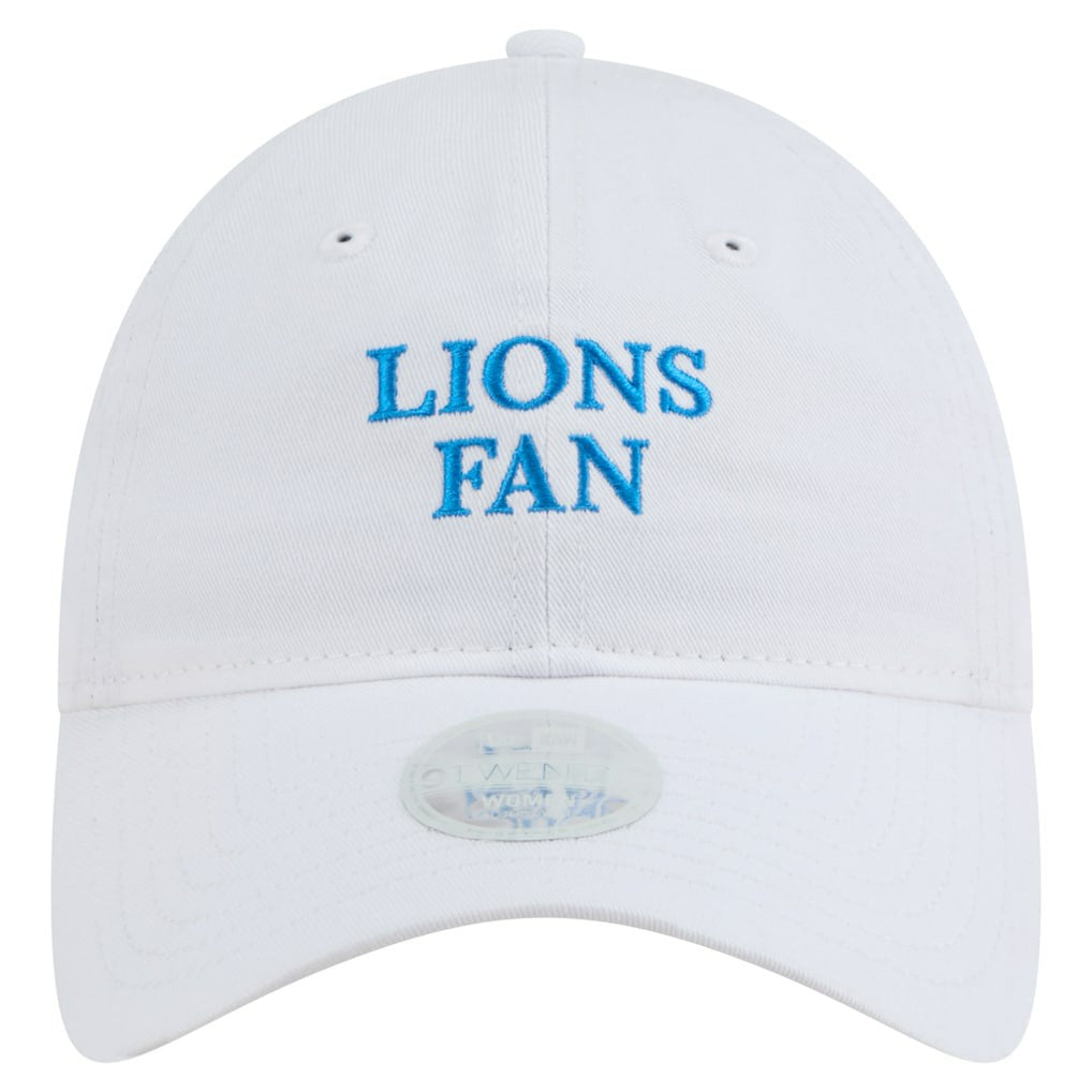 Detroit Lions New Era Women's Team Fan 9TWENTY Adjustable Hat - White - NFL