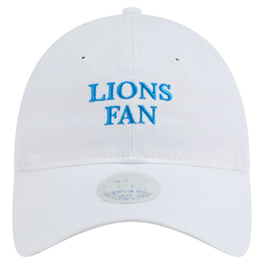 Detroit Lions New Era Women's Team Fan 9TWENTY Adjustable Hat - White - NFL