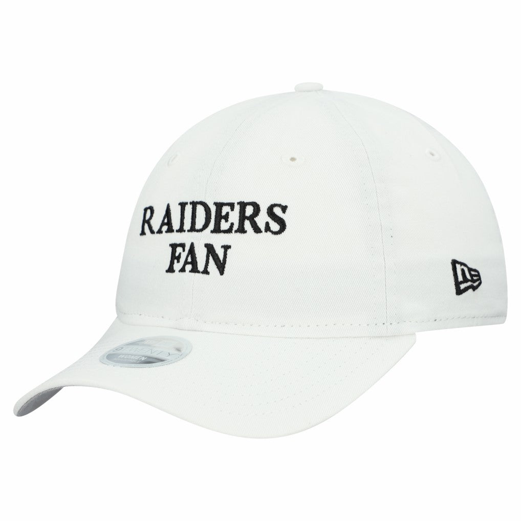 Las Vegas Raiders New Era Women's Team Fan 9TWENTY Adjustable Hat - White - NFL
