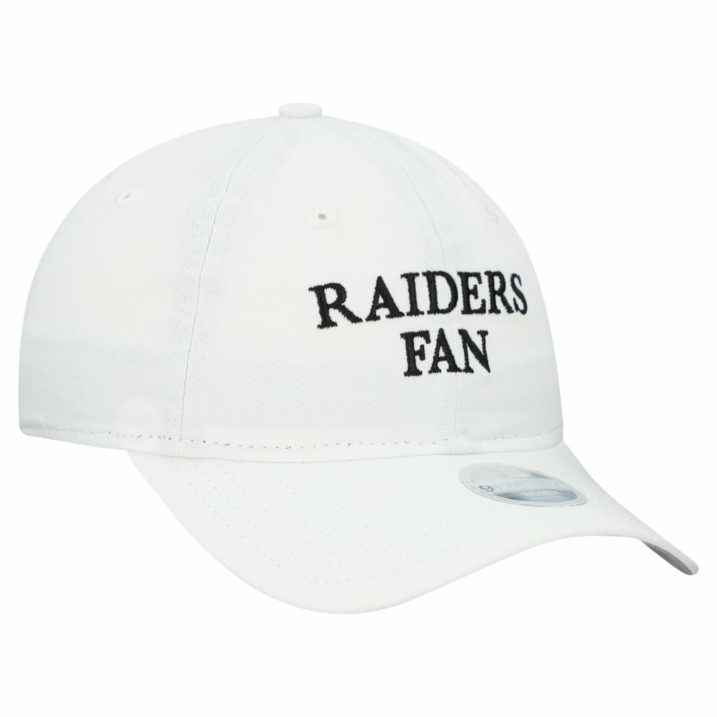 Las Vegas Raiders New Era Women's Team Fan 9TWENTY Adjustable Hat - White - NFL