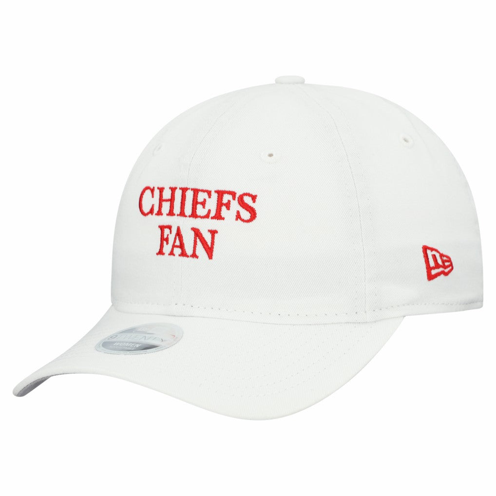 Kansas City Chiefs New Era Women's Team Fan 9TWENTY Adjustable Hat - White - NFL