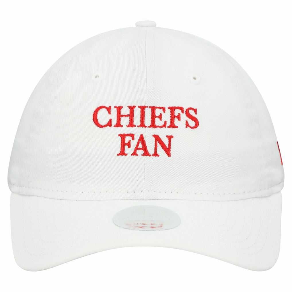 Kansas City Chiefs New Era Women's Team Fan 9TWENTY Adjustable Hat - White - NFL