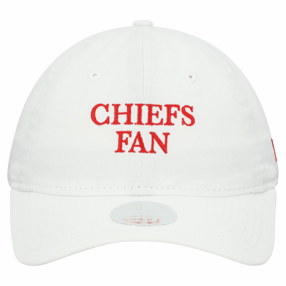 Kansas City Chiefs New Era Women's Team Fan 9TWENTY Adjustable Hat - White - NFL