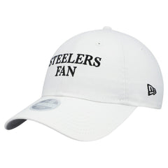 Pittsburgh Steelers New Era Women's Team Fan 9TWENTY Adjustable Hat - White - NFL
