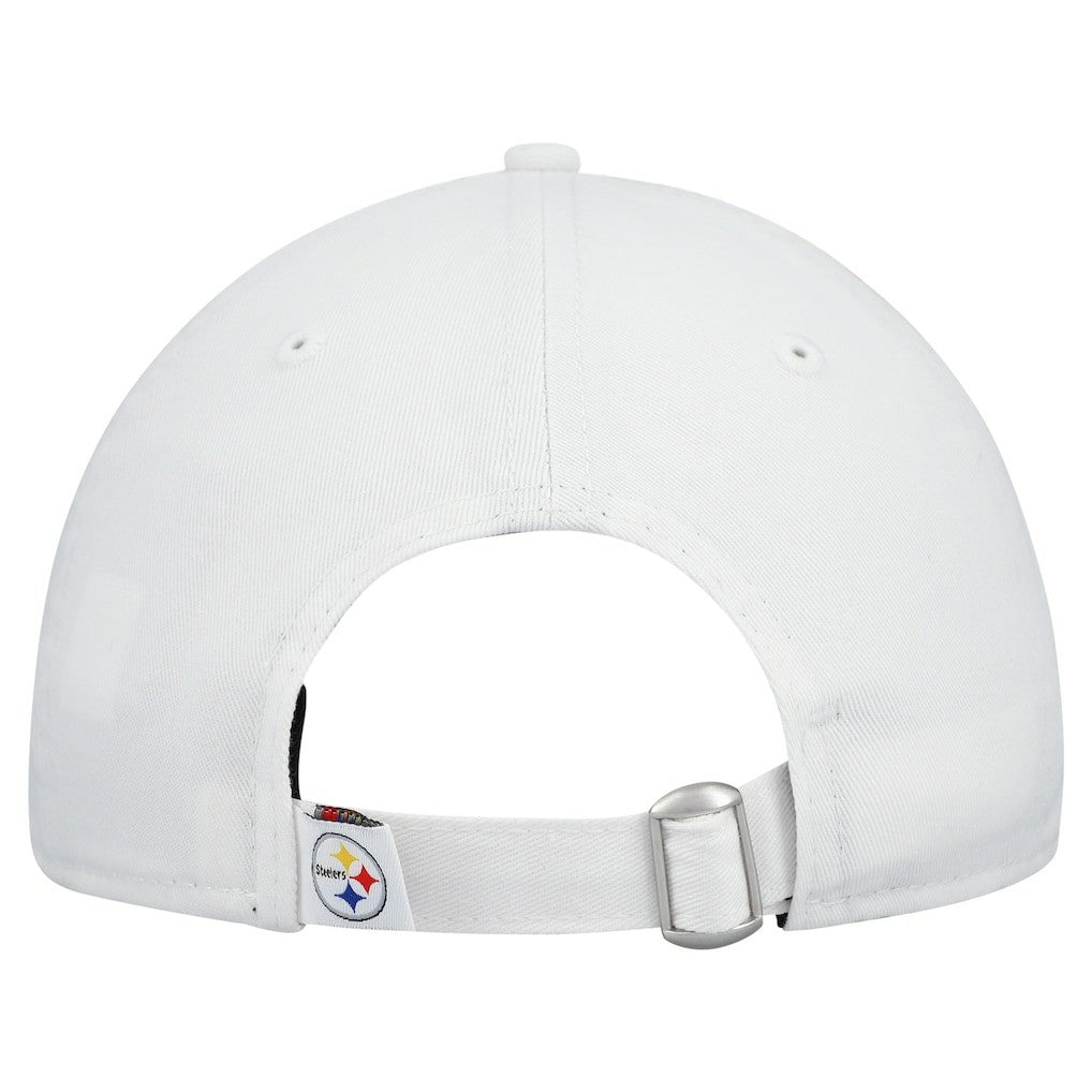 Pittsburgh Steelers New Era Women's Team Fan 9TWENTY Adjustable Hat - White - NFL