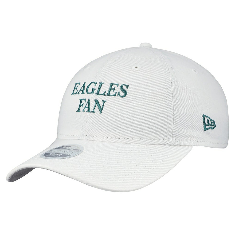 Philadelphia Eagles New Era Women's Team Fan 9TWENTY Adjustable Hat - White - NFL