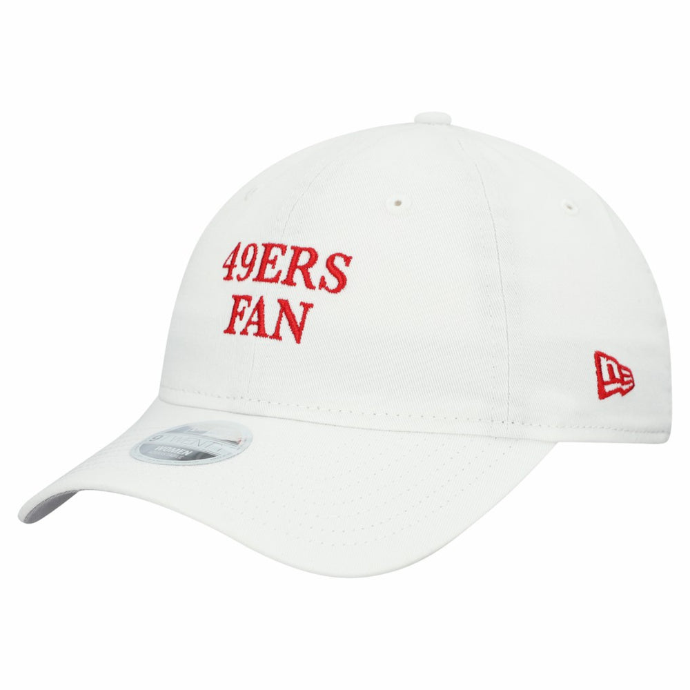 San Francisco 49ers New Era Women's Team Fan 9TWENTY Adjustable Hat - White - NFL