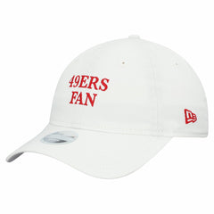 San Francisco 49ers New Era Women's Team Fan 9TWENTY Adjustable Hat - White - NFL