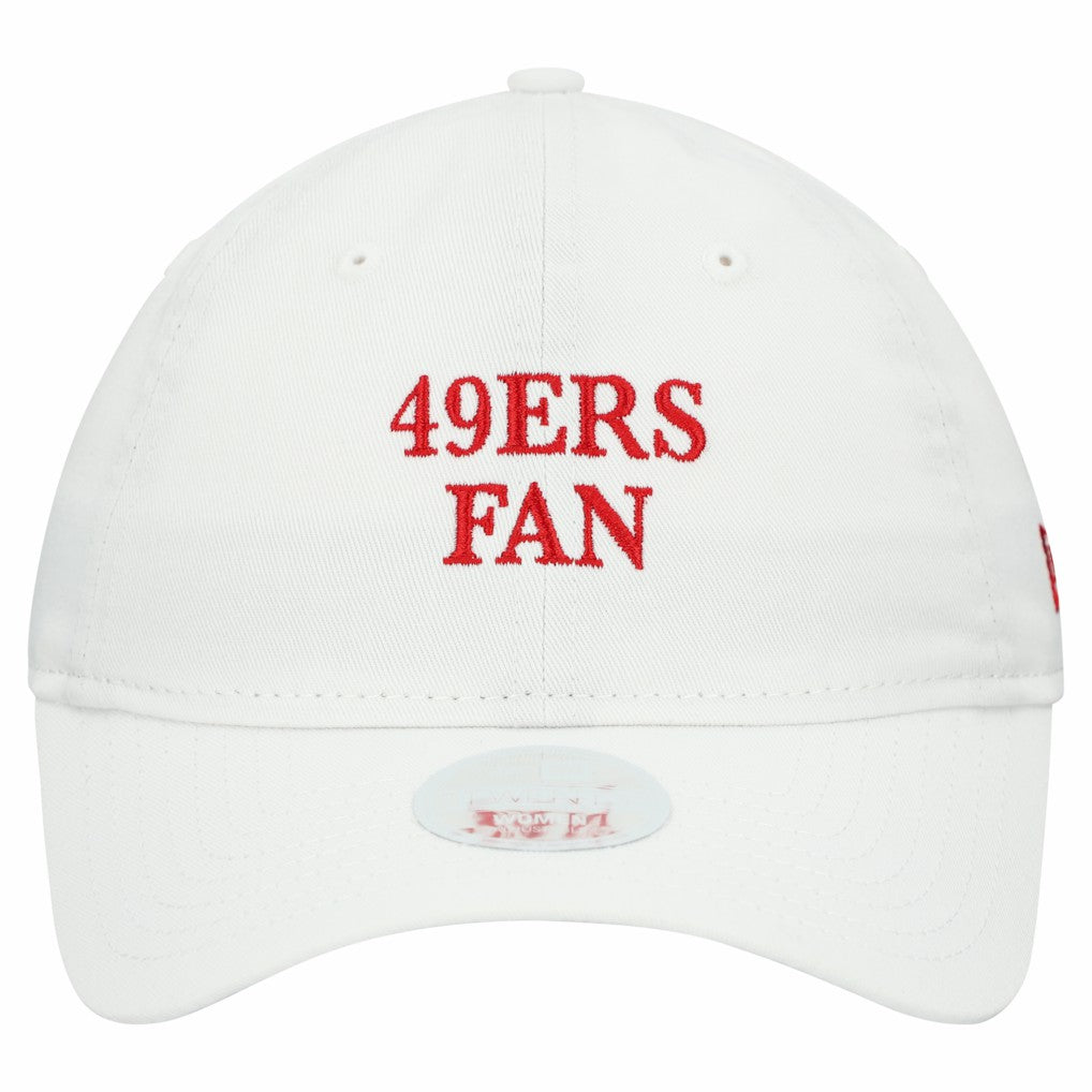 San Francisco 49ers New Era Women's Team Fan 9TWENTY Adjustable Hat - White - NFL
