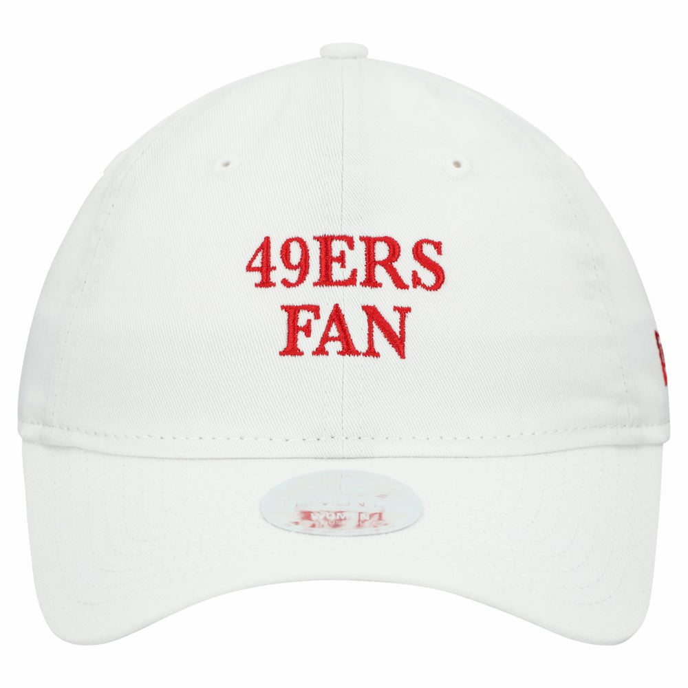 San Francisco 49ers New Era Women's Team Fan 9TWENTY Adjustable Hat - White - NFL