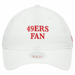 San Francisco 49ers New Era Women's Team Fan 9TWENTY Adjustable Hat - White - NFL