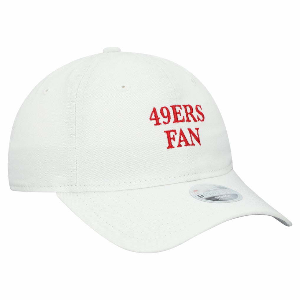 San Francisco 49ers New Era Women's Team Fan 9TWENTY Adjustable Hat - White - NFL