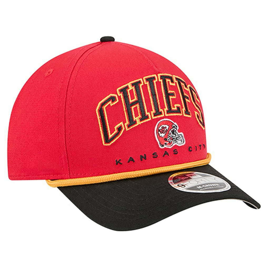 Kansas City Chiefs New Era Arch COOLERA 9FORTY A-Frame M-Crown Adjustable Hat - Red - NFL