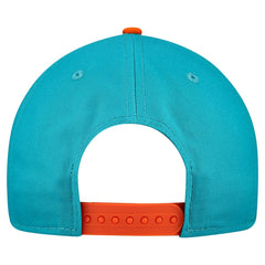 Miami Dolphins New Era Arch COOLERA 9FORTY A-Frame M-Crown Adjustable Hat - Aqua - NFL