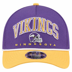 Minnesota Vikings New Era Arch COOLERA 9FORTY A-Frame M-Crown Adjustable Hat - Purple - NFL