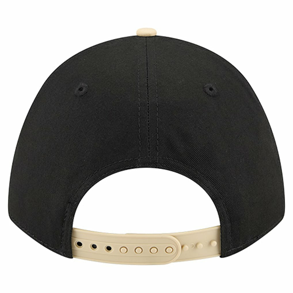 New Orleans Saints New Era Arch COOLERA 9FORTY A-Frame M-Crown Adjustable Hat - Black - NFL