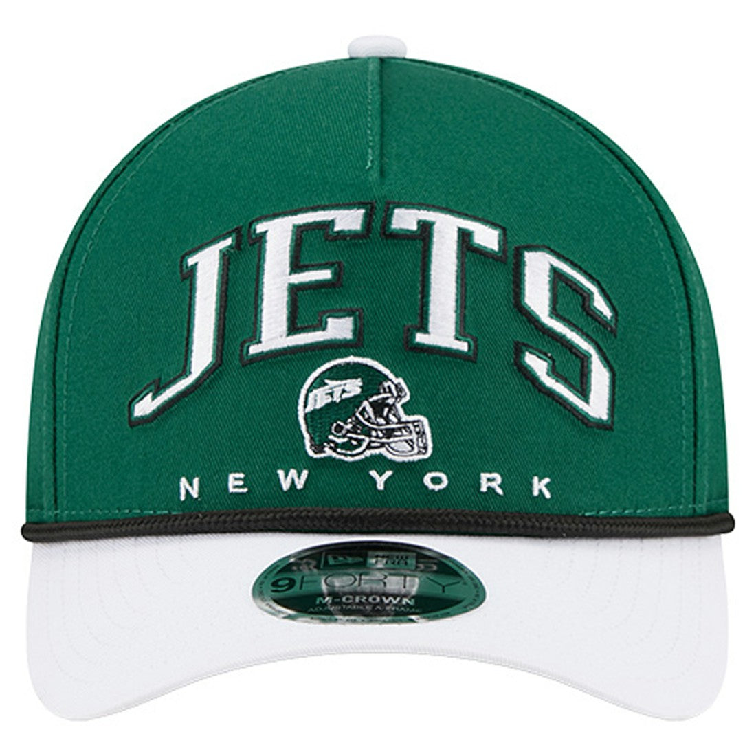 New York Jets New Era Arch COOLERA 9FORTY A-Frame M-Crown Adjustable Hat - Green - NFL