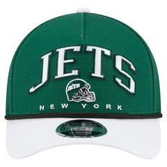 New York Jets New Era Arch COOLERA 9FORTY A-Frame M-Crown Adjustable Hat - Green - NFL
