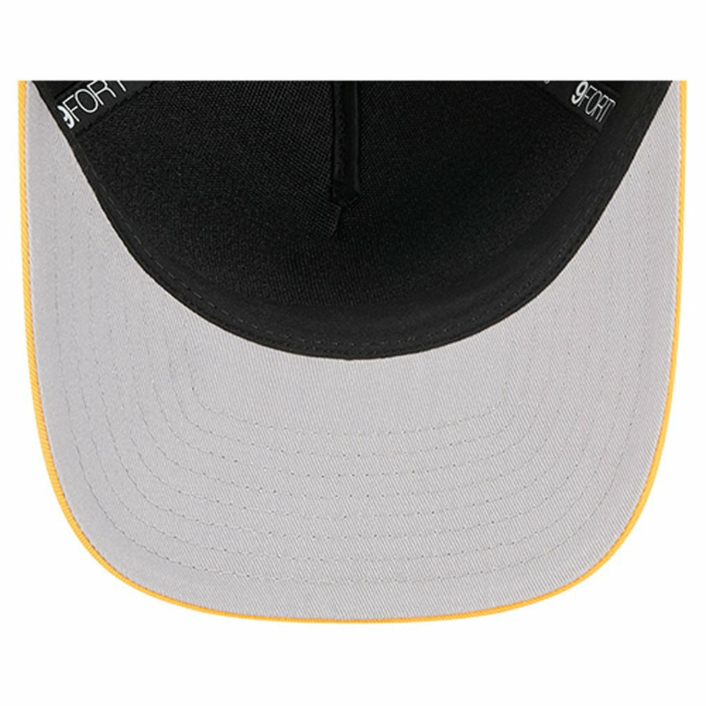 Pittsburgh Steelers New Era Arch COOLERA 9FORTY A-Frame M-Crown Adjustable Hat - Black - NFL