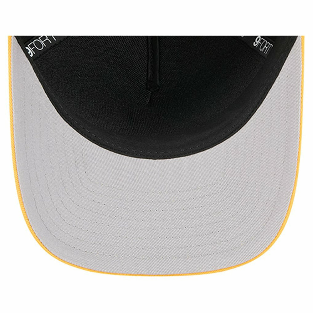 Pittsburgh Steelers New Era Arch COOLERA 9FORTY A-Frame M-Crown Adjustable Hat - Black - NFL