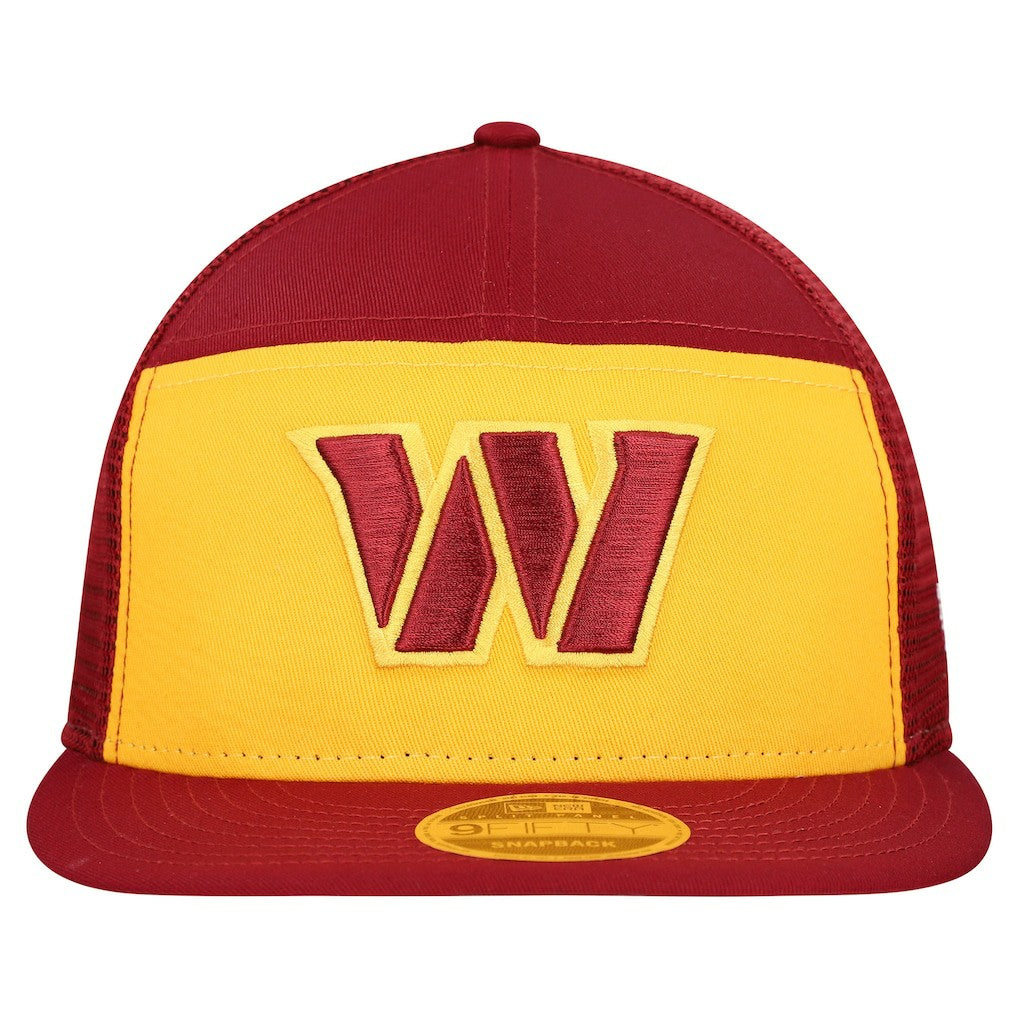 Washington Commanders New Era Outdoor Split Panel 9FIFTY Snapback Hat - Gold/Burgundy - NFL