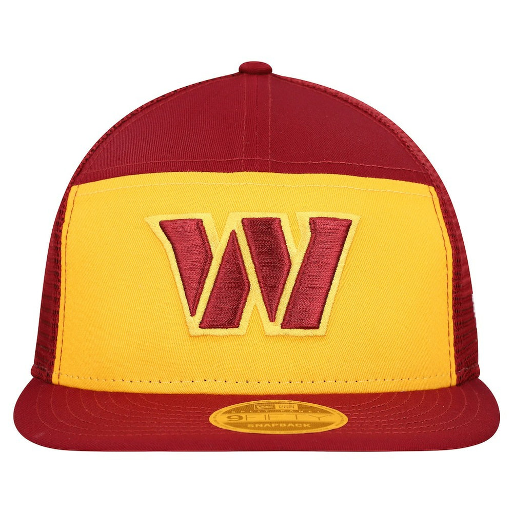 Washington Commanders New Era Outdoor Split Panel 9FIFTY Snapback Hat - Gold/Burgundy - NFL