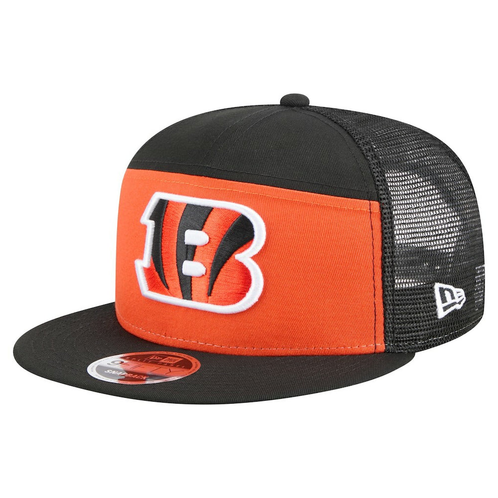 Cincinnati Bengals New Era Outdoor Split Panel 9FIFTY Snapback Hat - Orange/Black - NFL