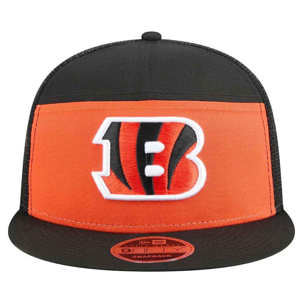 Cincinnati Bengals New Era Outdoor Split Panel 9FIFTY Snapback Hat - Orange/Black - NFL