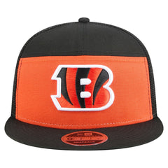 Cincinnati Bengals New Era Outdoor Split Panel 9FIFTY Snapback Hat - Orange/Black - NFL