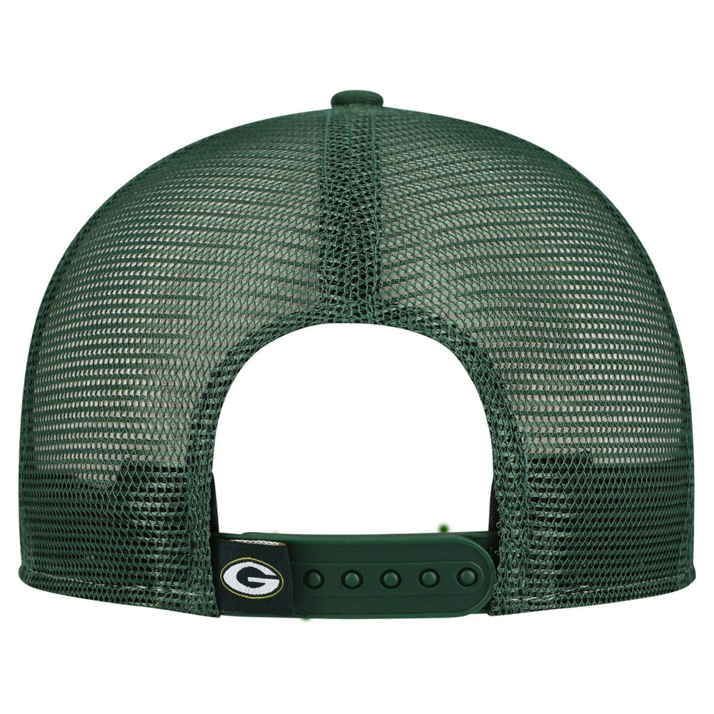 Green Bay Packers New Era Outdoor Split Panel 9FIFTY Snapback Hat - Gold/Green - NFL