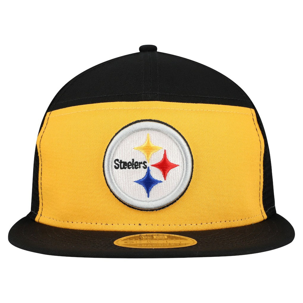 Pittsburgh Steelers New Era Outdoor Split Panel 9FIFTY Snapback Hat - Gold/Black - NFL
